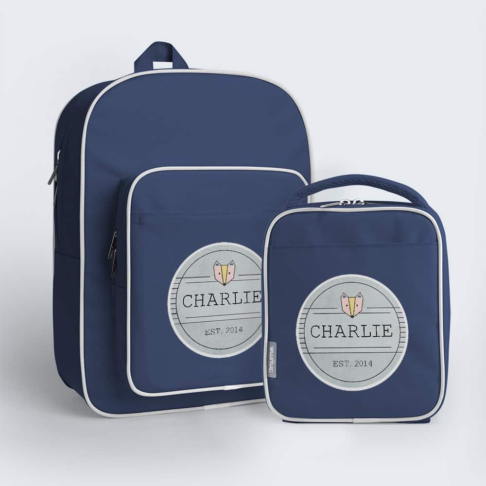 Personalized backpacks with matching lunch boxes sale